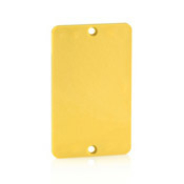 Leviton Power Distribution Units Pdus Outlet Box Cover Single Blank Yellow 3054-Y
